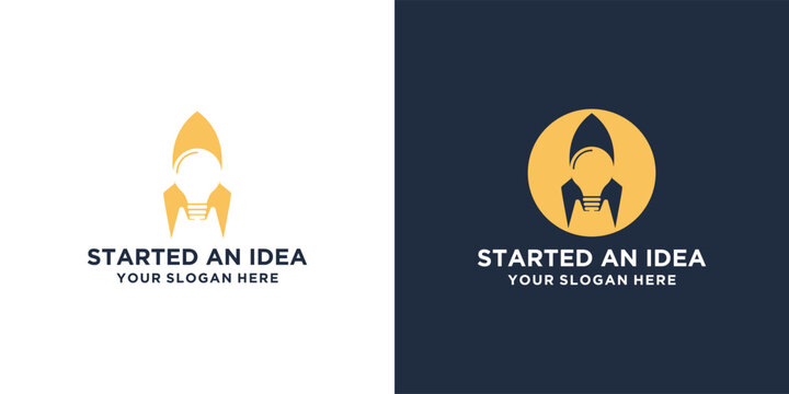 Rocket Launching Idea Symbol.