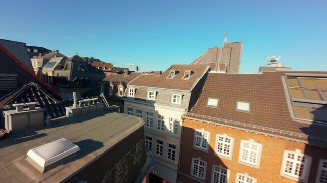 Aachen viewed from a drone