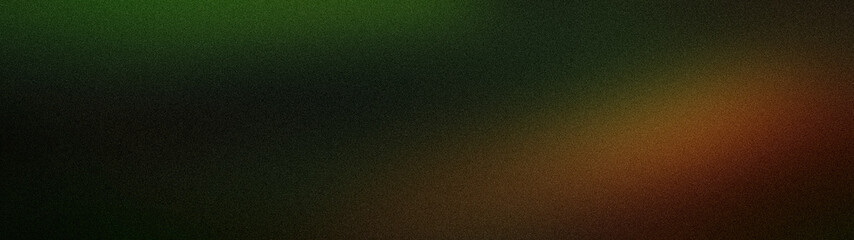 Fototapeta premium Abstract grainy gradient background with green brown and black colors wide format tech wallpaper