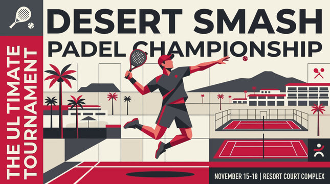 Desert Smash Padel Championship The Ultimate Tournament Event Promotion