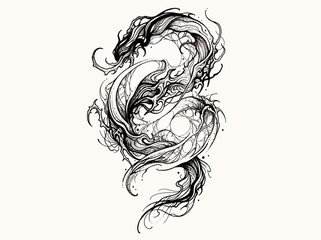 Fototapeta premium INK PARASITE