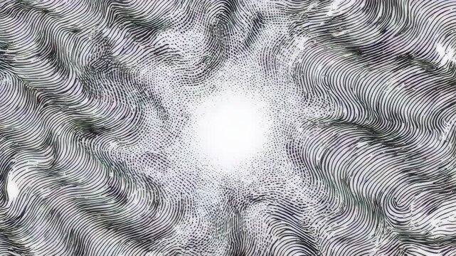Black and white abstract water ripple motion seamless loop wave