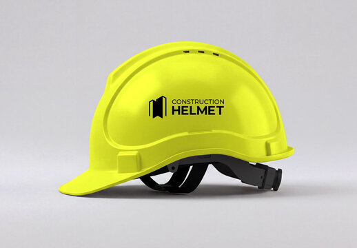 Construction Safety Helmet Mockup