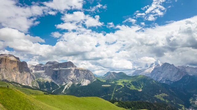 King Frederick Augustus' High Route - Val di Fassa - Italy - Time Lapse