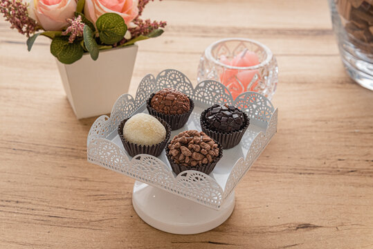 Brazilian Brigadeiro Gourmet Chocolate Candy Arrangement
