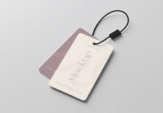 Clothing Label Tag Mockup