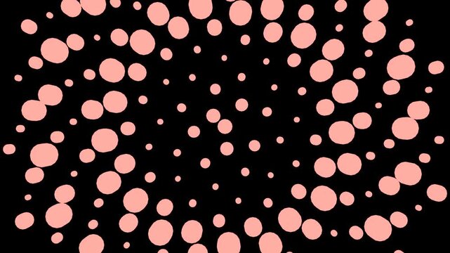 Abstract 3D Horizontal Seamless Loop Motion Graphic Phyllotaxis Horizontal_Phyllotaxis_Var_08_4K 4K