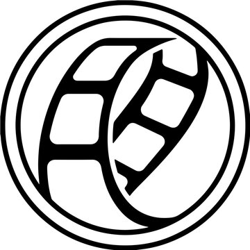 Film Strip Preservation Icon and Cinema Archive Symbol Vector