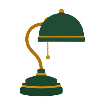Playful Reading Lamp Illustration