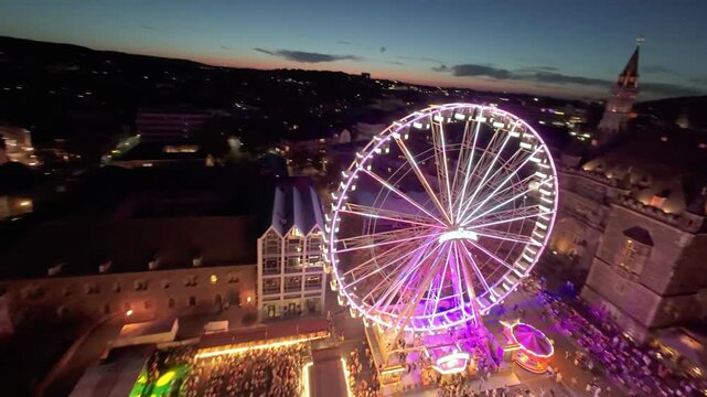 Aachen viewed from a drone