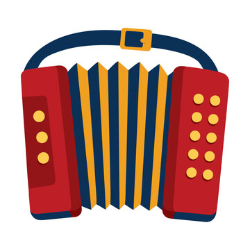 Playful Accordion Illustration