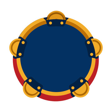 Playful Tambourine Illustration