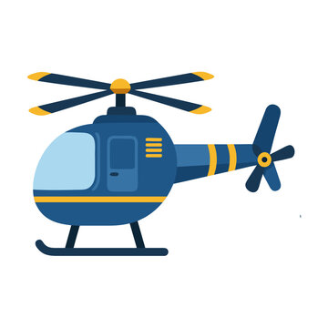 Playful Helicopter Illustration