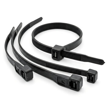 Black Plastic Cable Ties for Bundling Wires