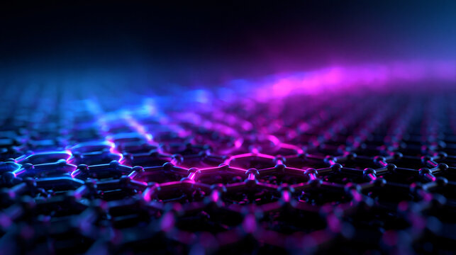 Glowing Graphene Molecular Lattice and Nanotechnology Structure