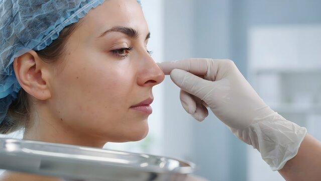 Rhinoplasty is reshaping nose surgery for change appearance of the nose and improve breathing. Consultation with ENT before rhinoplasty plastic surgery to change nose shape and improve breathing.