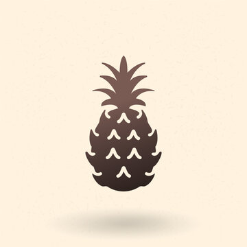 Vector Icon of Pineapple Fruit