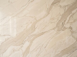 Obraz premium Elegant light beige marble stone texture with natural brown veins pattern surface