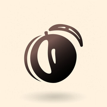 Vector Icon of Peach Fruit