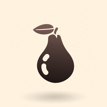 Vector Icon of Pear Fruit
