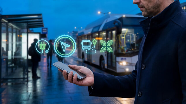 Smart transit navigation for electric bus travel at night