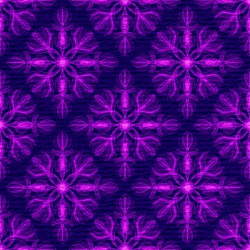 seamless floral pattern Purple and blue