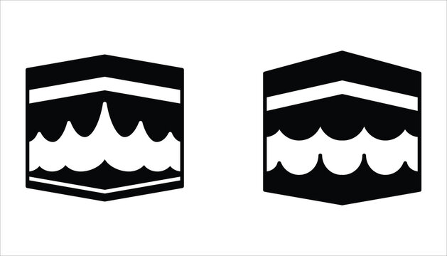 Kaaba icon set. Kaaba vector illustration on white background. for web design, app and UI.