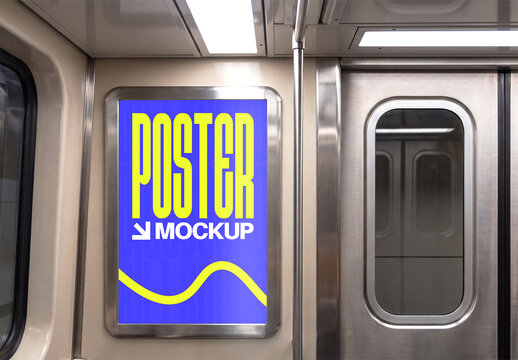 Subway Poster Mockup