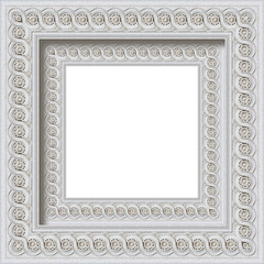 Detail of an old Italian molding stone eaves with flowers and fruit plants - frame concept with copy space © Francesco Scatena