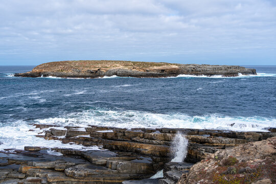 Casuarina Islet seen from Cape Du Couedic, Flinders Chase, Kangaroo Island, Australia