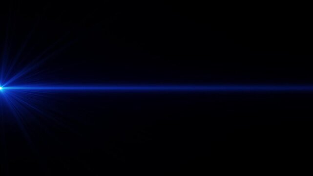 青色のひらめき、閃光のエフェクト背景の動画