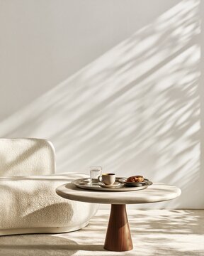 Beautiful Cozy Interior With Natural Light And Minimalist Decor