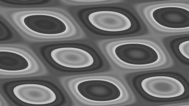 Repeating oval rings pattern with alternating dark and light circular elements