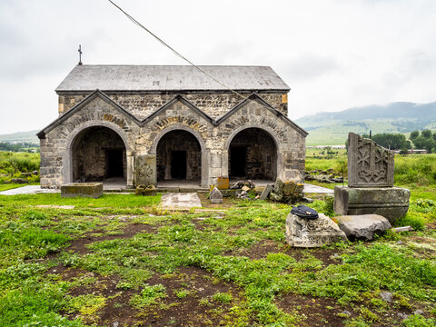 restored Armenian church in Lori Berd fortress
