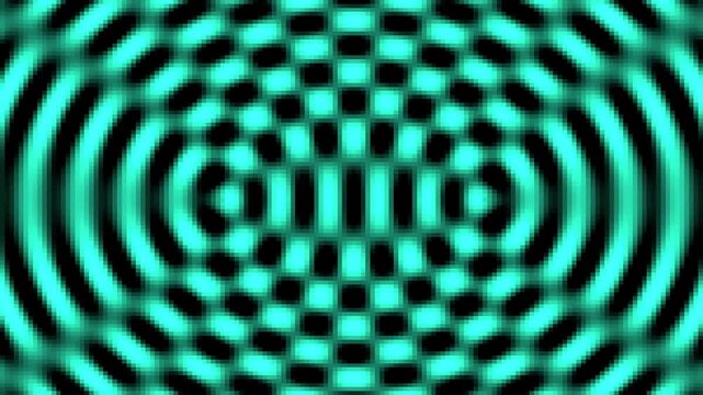 Abstract Teal Waves and Ripple Interference Pattern Background Loop