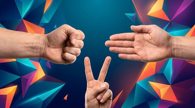 Rock Paper Scissors Hand Gestures Collection for World Rock Paper Scissors Day
