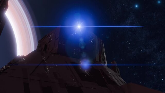 A science fiction clip that works well with music.
