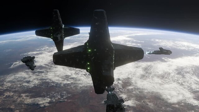 A science fiction clip that works well with music.