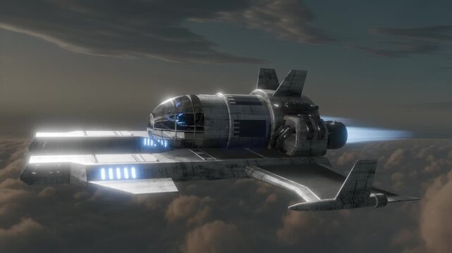 My science fiction world: space travel in the future.