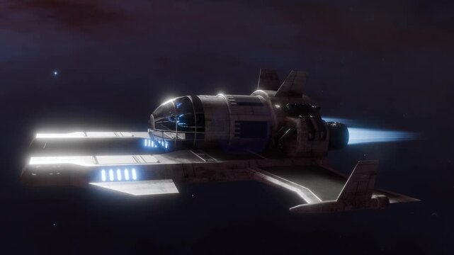 My science fiction world: space travel in the future.