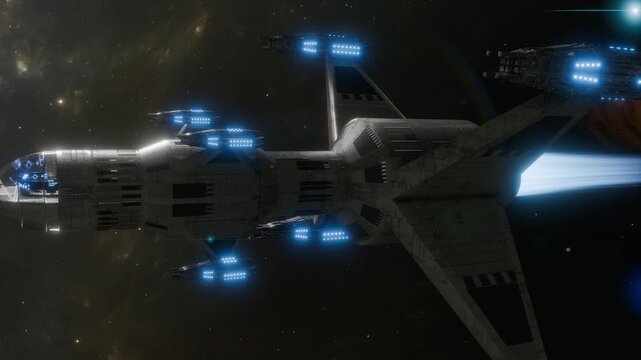 My science fiction world: space travel in the future.