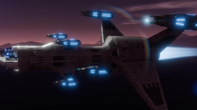 My science fiction world: space travel in the future.