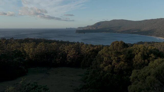 Tasmania Aerial view East coast