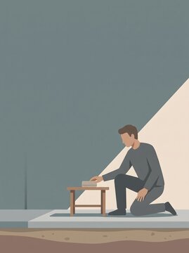 Home Radon Testing in Basement Illustration