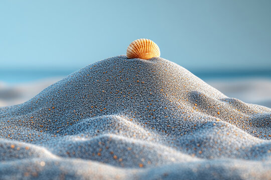 Detailed Texture of Natural Sand Spread Across Gray Backdrop