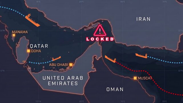 Strait of Hormuz Geopolitical Blockade and Persian Gulf Oil Tanker Supply Disruption