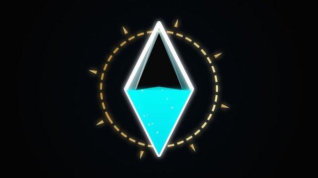 RPG Mana Crystal Orb Magic Cooldown Swirling Liquid Motion 4K