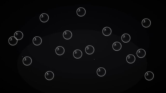 babul gams moving up 4k animation video,Light neon moving around the Bubbles symbol. Bubbles animation and motion graphics big and small all type babuls black background.