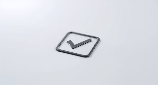 Modern checklist icon with copy space for business presentations, A modern checklist icon design with generous copy space perfect for enhancing business presentations and slideshows with visual
