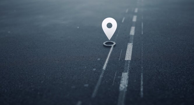 Modern roadmap icon with copy space for business presentations, A modern roadmap icon design with generous copy space perfect for enhancing business presentations and slideshows with visual